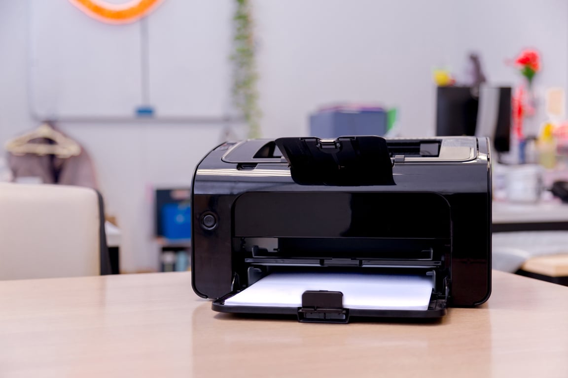 Printer scanner laser copy machine supplies in office.